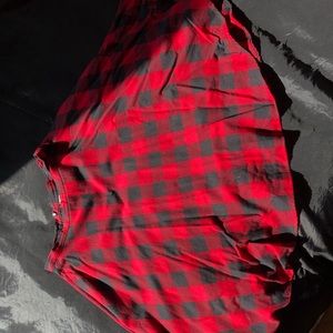 Buffalo check circle skirt